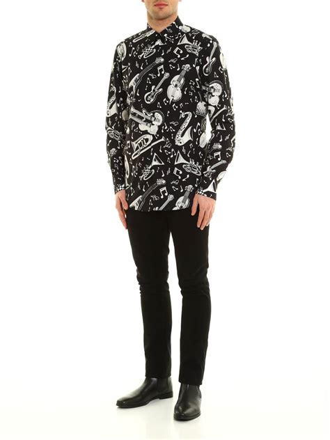 chemise dolce gabbana homme noir|Chemises pour homme : soie, coton, flanelle .